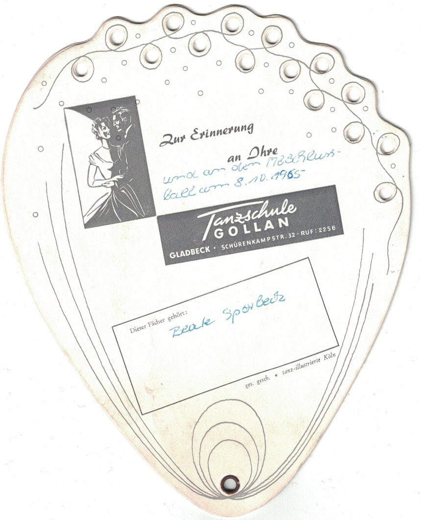 Tanzkarte Schlußball 8.10.1965